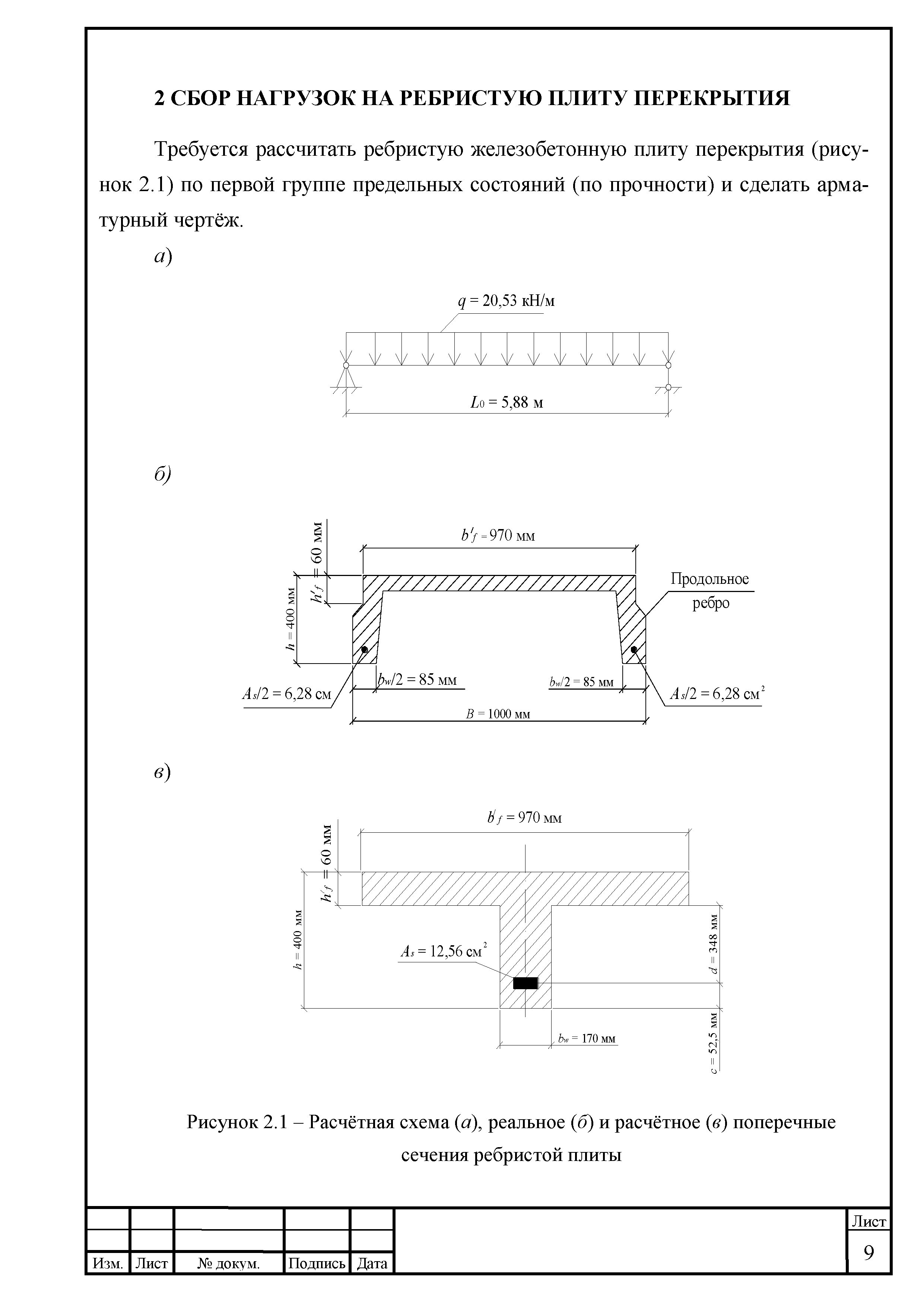 Как посчитать площадь п-образной ребристой плиты