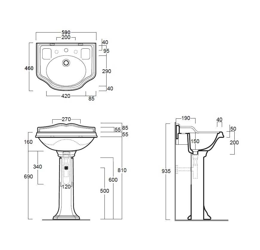 Высота установки раковины в ванной: стандарты и расчет в зависимости от типа умывальника