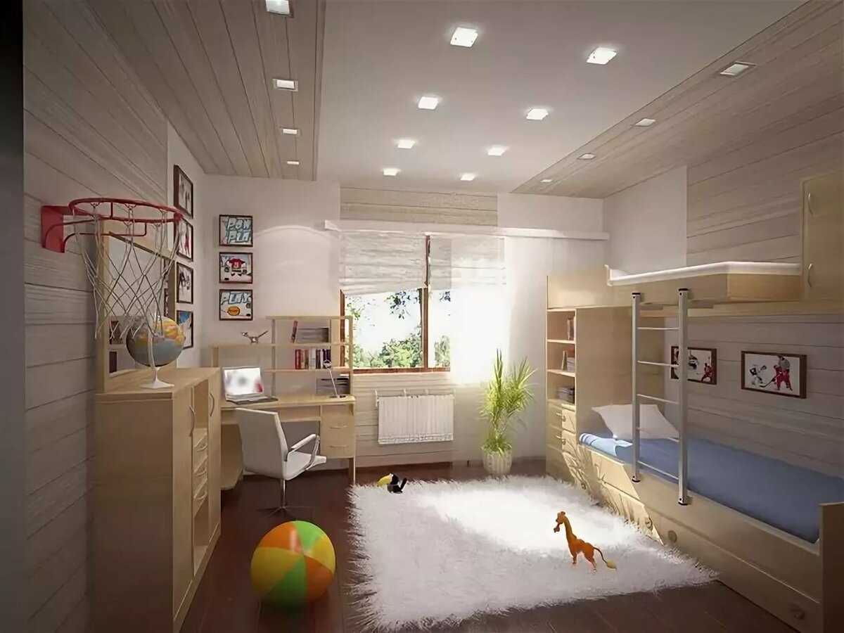 Освещение в детской комнате: какое должно быть с натяжными потолками, нормы