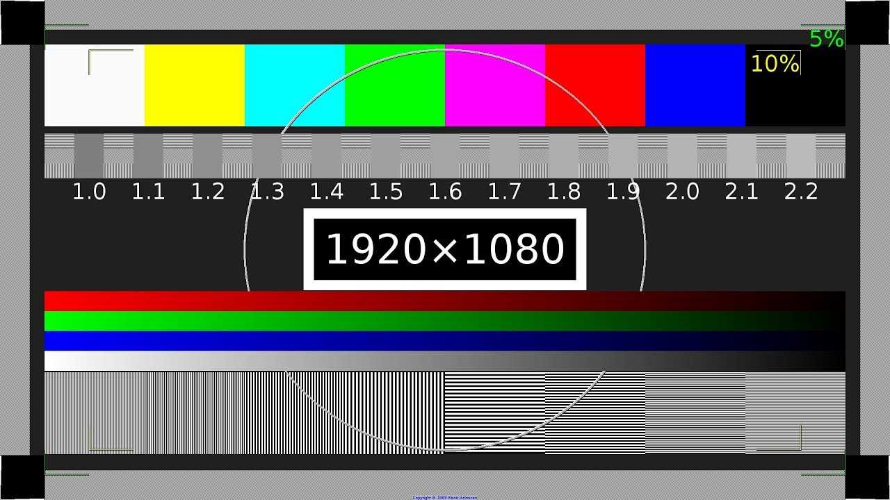 Тестовые картинки для калибровки телевизора