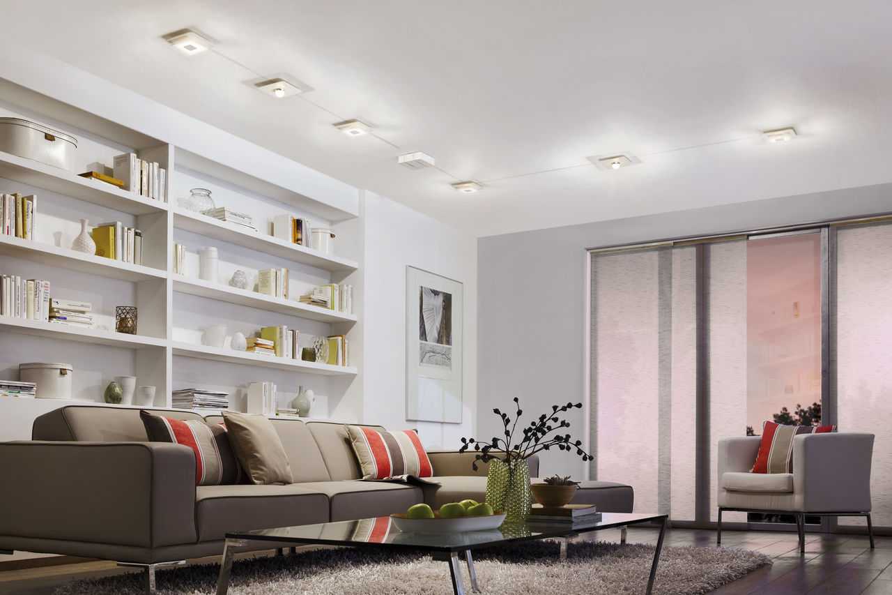 20 вариантов освещения в гостиной и классификация светильников