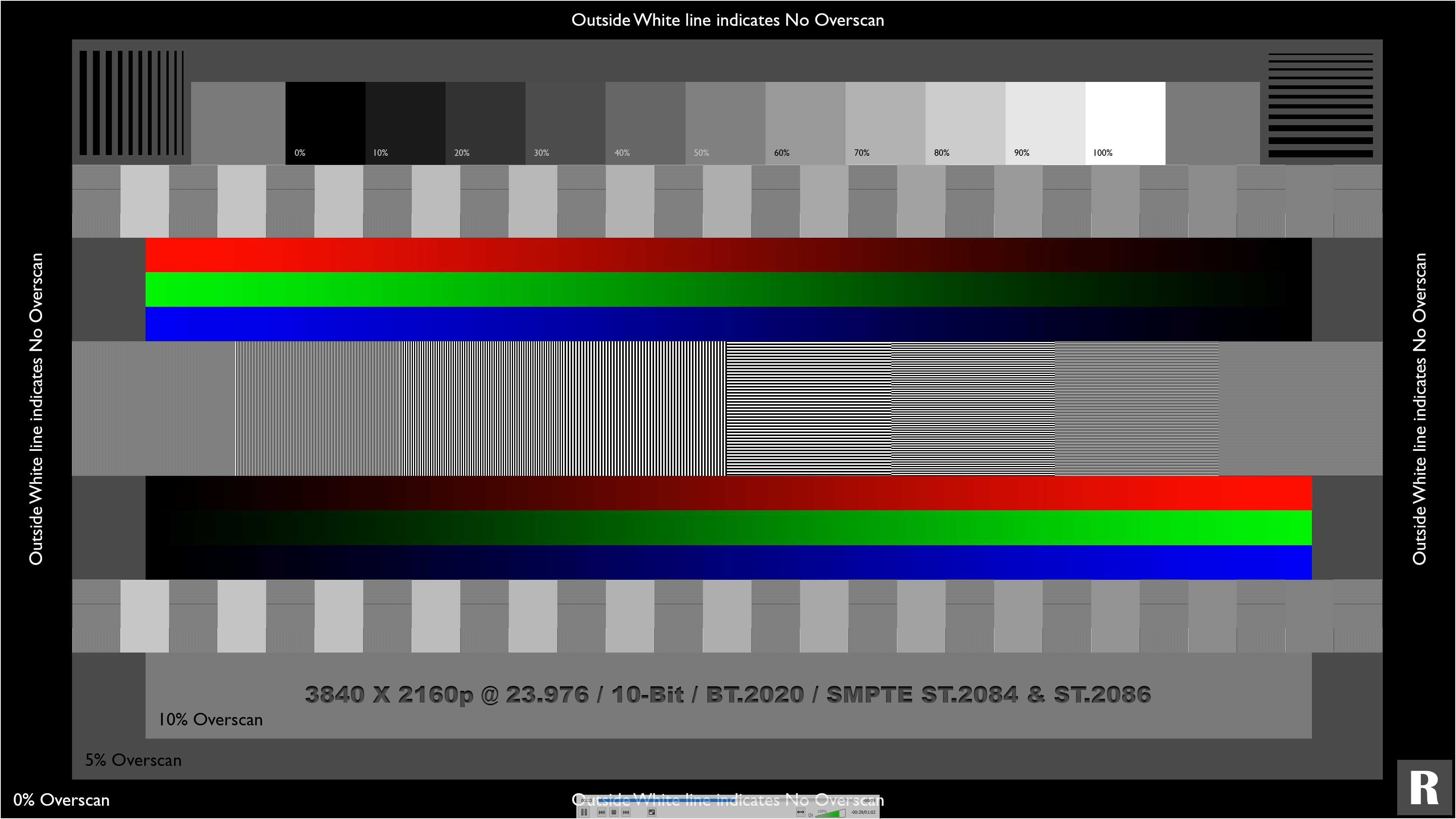 Настроечная таблица цветов монитора