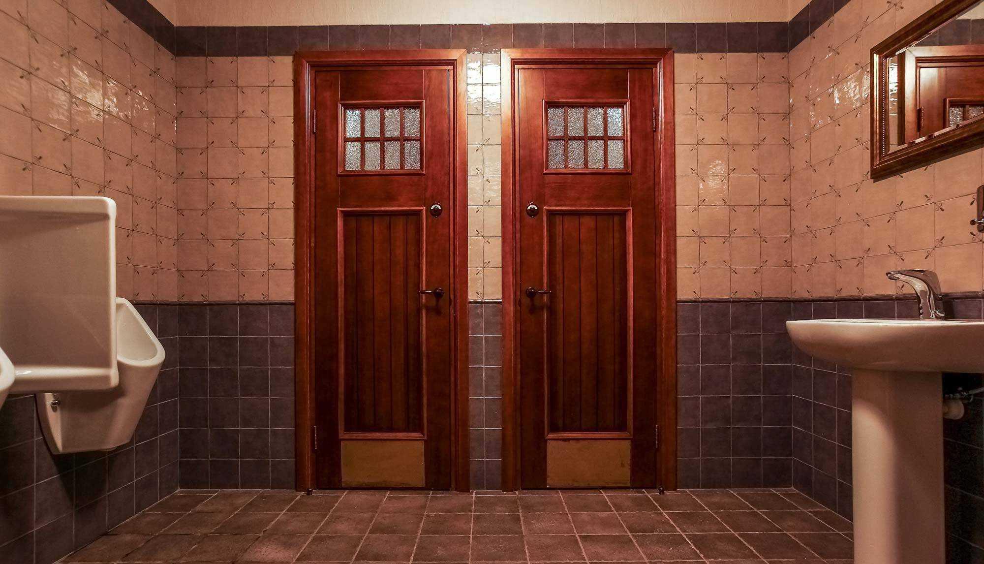 Дверь купе в ванную комнату и туалет