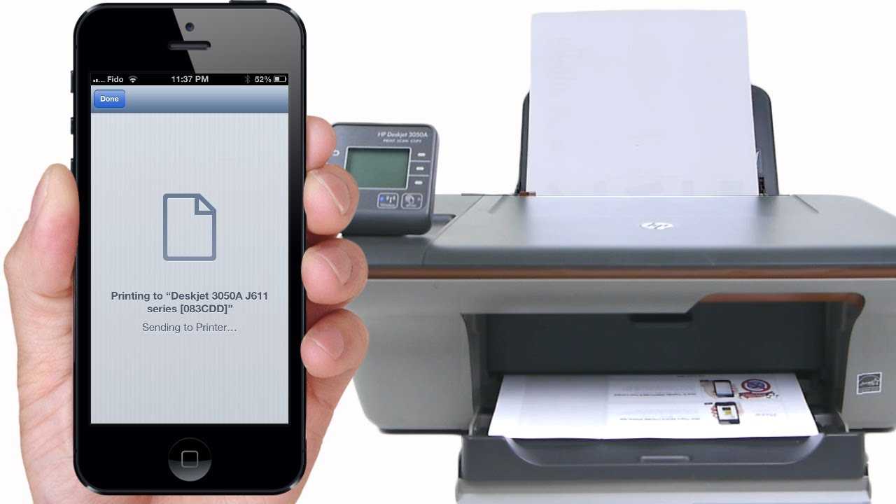 Как распечатать картинку с айфона через принтер