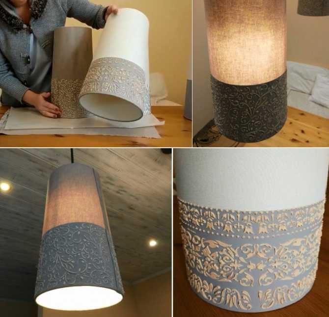Бюджетная реставрация домашних светильников: обзор абажуров, изготовленных своими руками