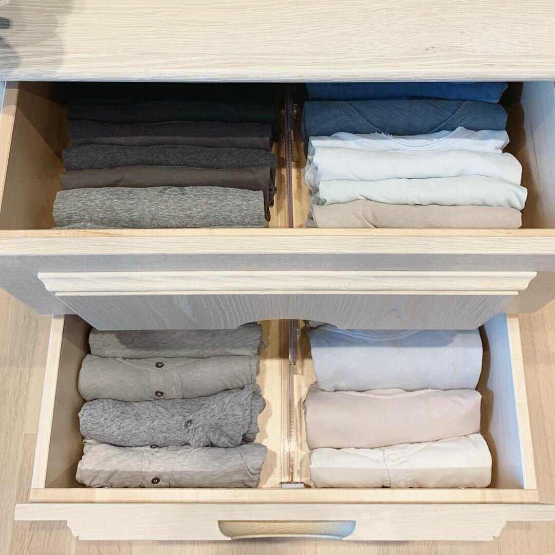 Как сложить белье в шкафу