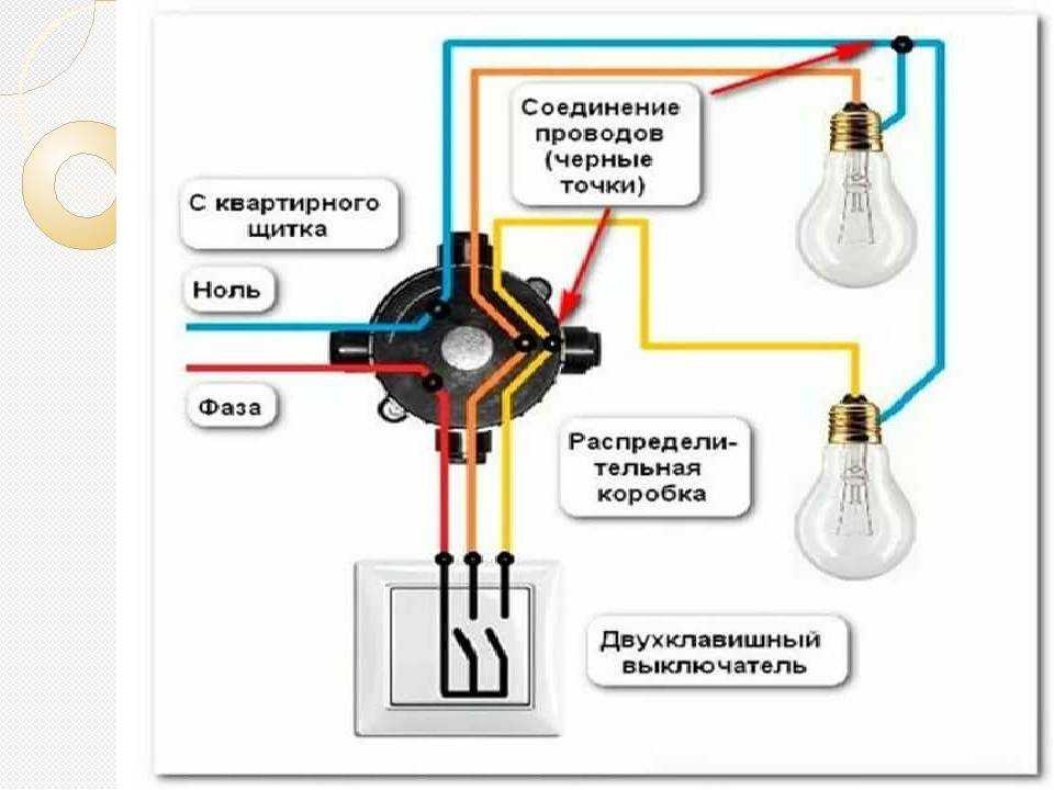 Схема подключения лампочки через выключатель - всё о электрике
