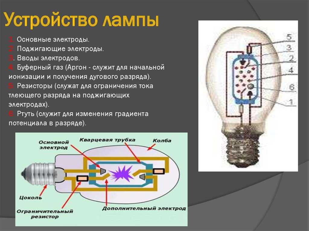 Схема лампы дрл
