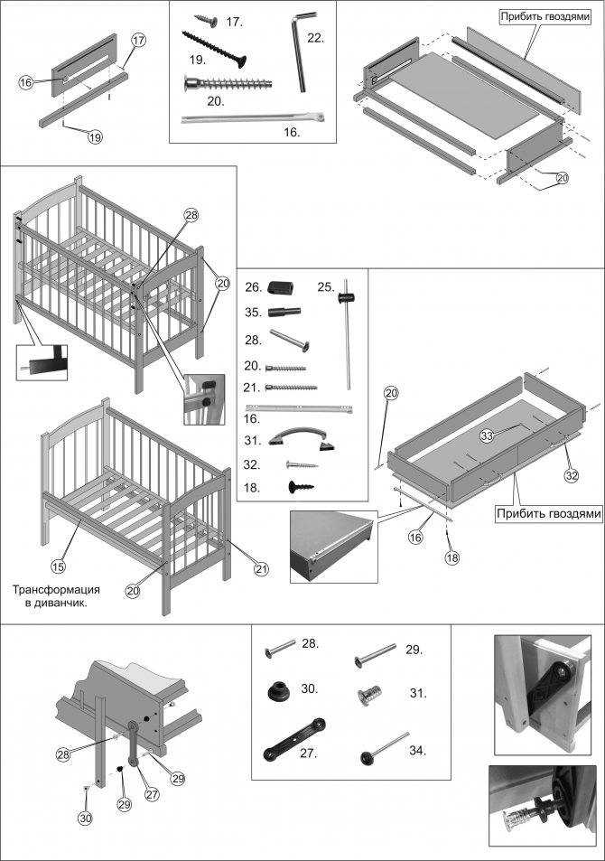 Сборка детской кровати: простая инструкция по сборке и советы мастеров (115 фото)