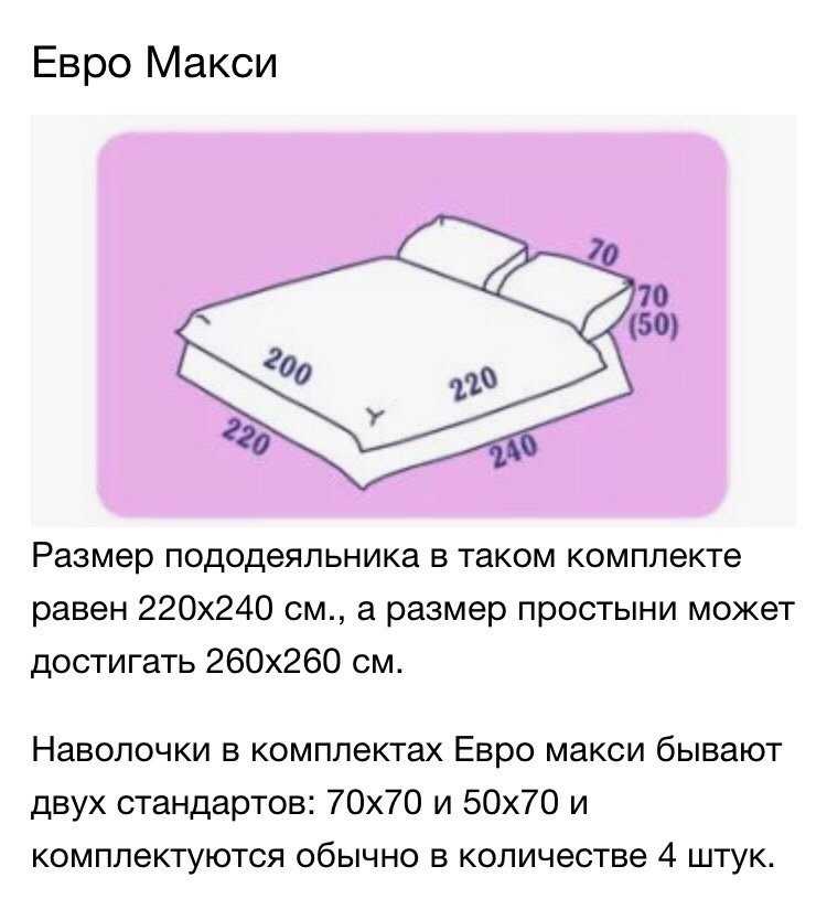 Размер двуспального одеяла, евро и полуторного: стандарт, таблица параметров
